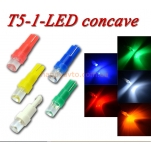 Диоды в подсветку приборной панели T5-1 LED вогнутая 12V (W1,2; W2,1)